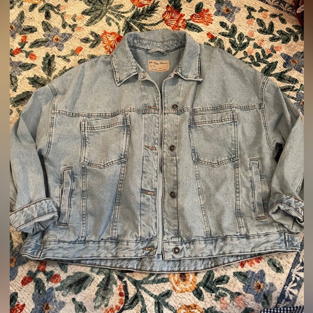 We the free opal swing denim jacket!